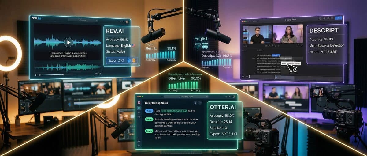Best AI Subtitle Generator Free 2026: Ultimate Rev vs Descript vs Otter.ai Comparison for Content Creators