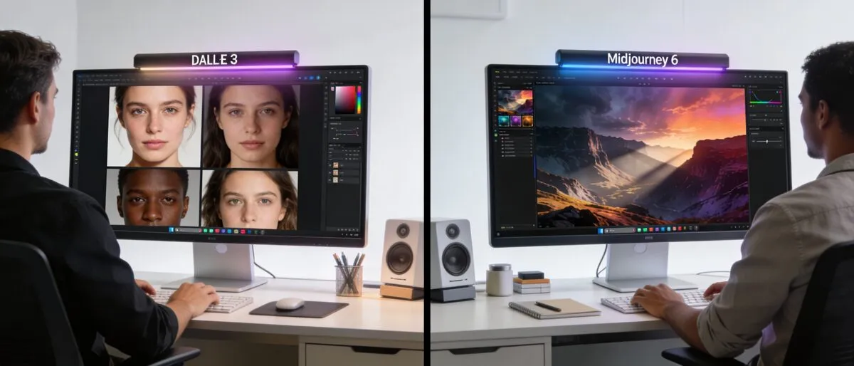 DALL-E 3 vs Midjourney 6 2026: AI Image Generator Comparison for Creative Professionals