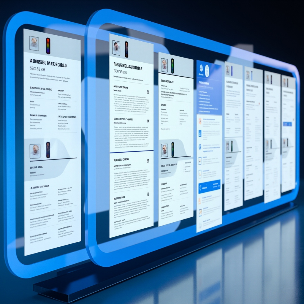 AI resume builder template gallery